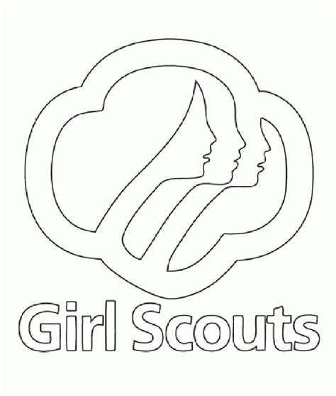 Daisy Girl Scout Uniform Coloring Page Coloring Page For Kids