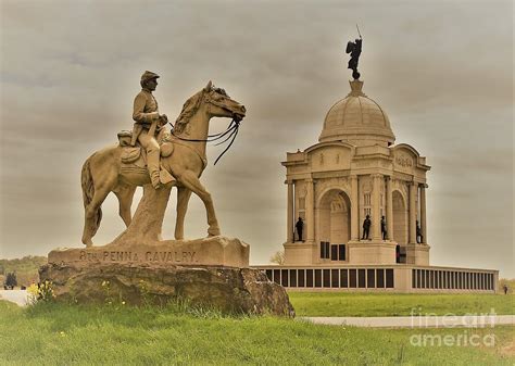 Pennsylvania Monuments At Gettysburg Photograph By Suzanne Wilkinson