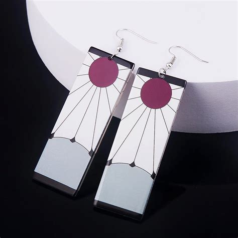 Hanafuda Earrings Anime Earrings Hanafuda Jewelry Etsy