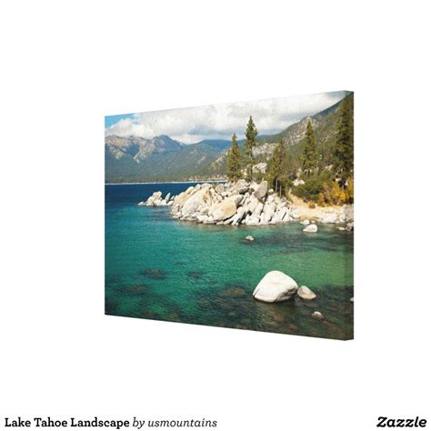 Lake Tahoe Landscape Canvas Print In 2021 Landscape