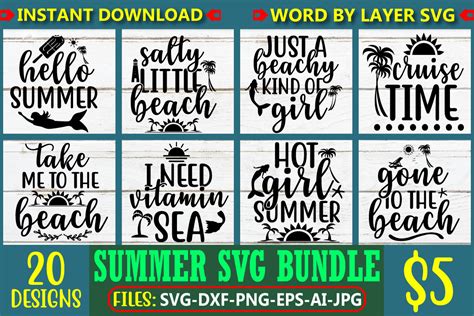 Summer Beach Svg Bundle Bundle · Creative Fabrica