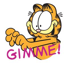 Garfield (With images) | Garfield and odie, Garfield, Line sticker