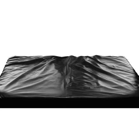 Master Series The Sex Sheet King Size Rubber Fitted Sheet Leather64ten