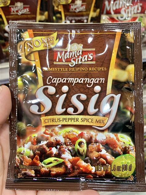 5 Packs Of Mama Sitas Capampangan Sisig Citrus Pepper Spice Mix Ebay