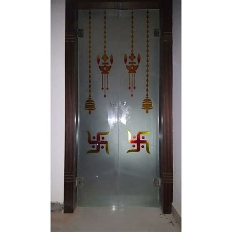 Run a bead of silicone around the inside edge of the opening. Printed Designer Pooja Room Door Glass, Thickness: 10mm ...