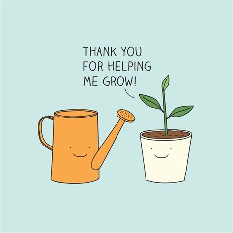 Thank You For Helping Me Grow Framed Art Print By Milkyprint Vector
