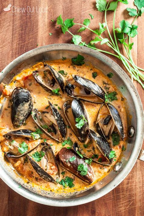 Red Thai Curry Mussels Recipe Mussels Recipe Easy Seafood Recipes
