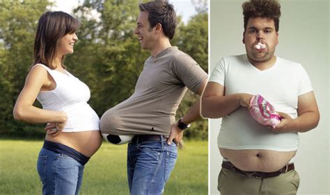 Men Pile On Pounds During Their Partners Pregnancy Health Life And Style Uk
