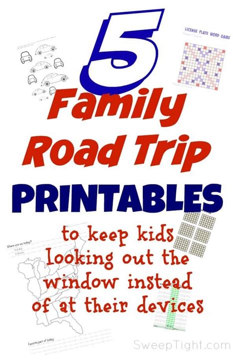 Includes a license plate game and road trip scavenger hunt. FREE Road Trip Printables for Tweens