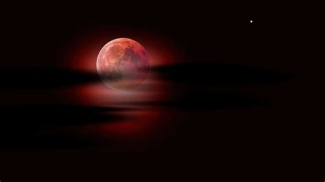 3840x2160 Moon Clouds Night Sky Red Moon 5k 4k Hd 4k Wallpapersimages