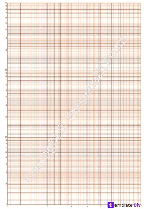 Semi Log Graph Papergrid Paper Printable Template In Pdf