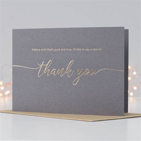 Make A Wish To Say Thank You Card By Make A Wish Candle Company