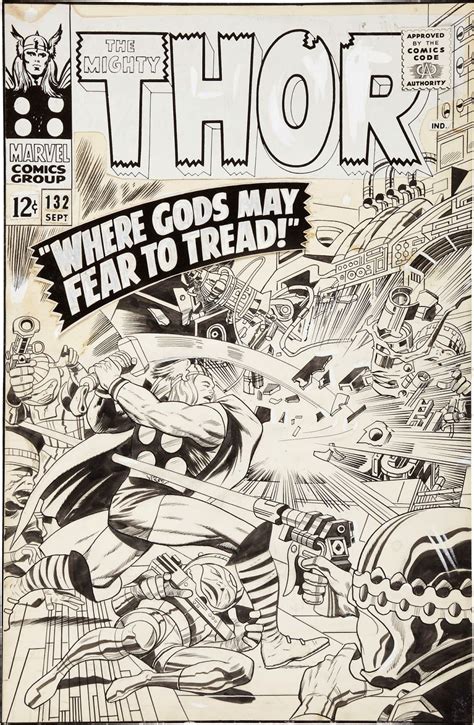 Capns Comics Thor X Four By Jack Kirby Jack Kirby Jack Kirby Art