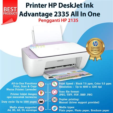 Jual Printer Hp Deskjet Ink Advantage 2335 2336 2337 Printer Print Scan
