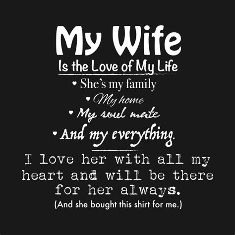 My Wife Is The Love Of My Life I Love My Wife T Shirt Teepublic