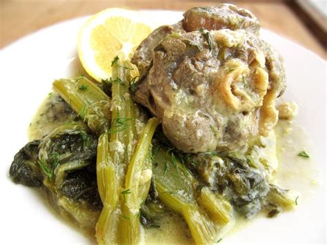 Greek Lamb Fricase Stew With Greens In Egg Lemon Sauce Instant Pot Pork