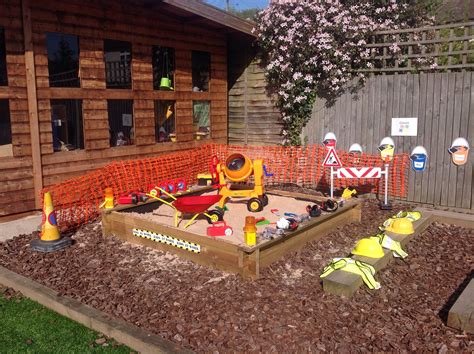 Construction Site Eyfs Outdoor Area Outdoor Play Areas Kids Outdoor
