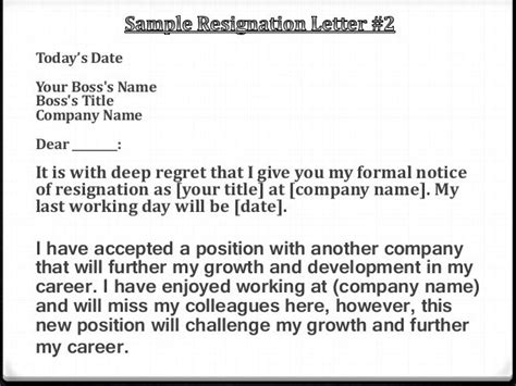 Resignation Letter For Career Growth For Your Needs Letter Template