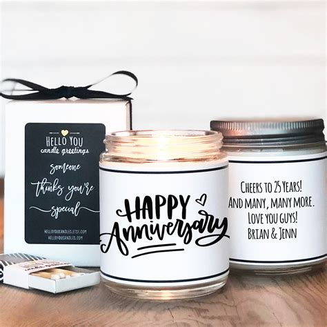 Anniversary T Happy Anniversary T Candle Personalized