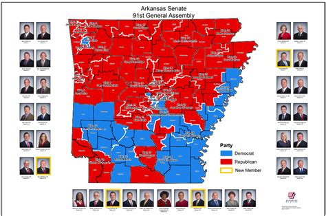 Senate District Maps 91st General Assembly 2017 Arkansas Gis Office