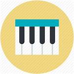 Piano Keys Icon Keyboard Musical Electronic Clipart