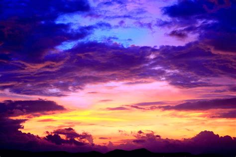 Purple Cloudy Sunset