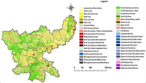 Land Useland Cover Map Of Jharkhand Download Scientific Diagram