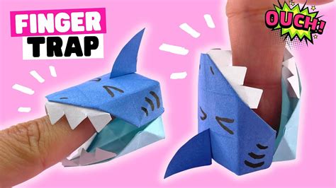 How To Make Origami Finger Trap From Paper Diy Origami Shark Easy