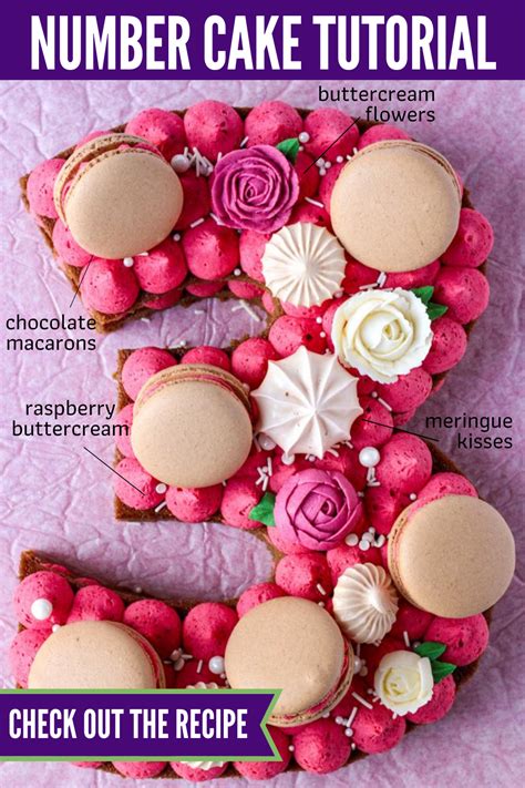 Number Cake with Chocolate Joconde - Bakes and Blunders