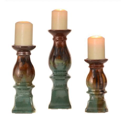 Find out your favorite turquoise home posts of 2020! Brown & Turquoise Ceramic Candle Holder, Set of 3 ...