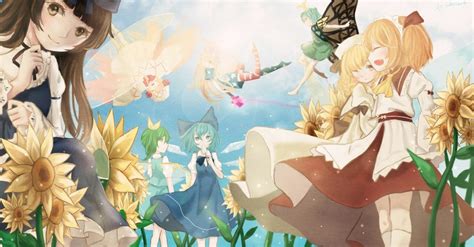 Cirno Daiyousei Clownpiece Lily White Luna Child And 3 More