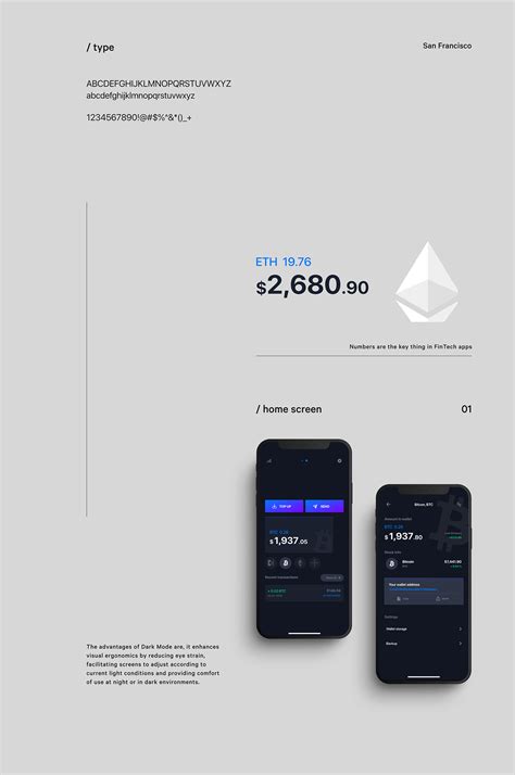 Bitcoin wallet illustration with coin icons on the digital blue background. TheCrypto Blockchain Wallet iOS Mobile on Behance