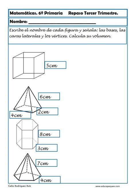 Juegos gratis matemáticos online para aprender conceptos y números. Ejercicios de Matemáticas: Fichas para Sexto de Primaria ...