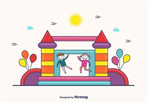 Free Bounce House Vector 129735 Vector Art at Vecteezy