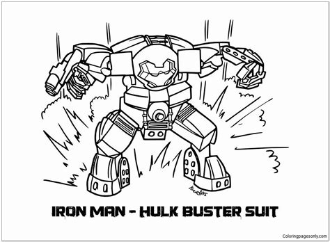You will find realistic and detailed images of trucks in this article. Hulk Buster Coloring Page Unique Lego Iron Man Hulkbuster Coloring Page Free Coloring in 2020 ...