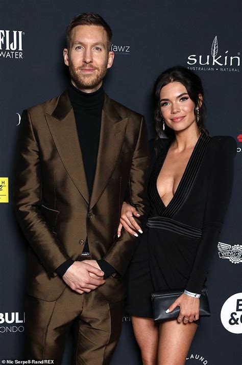 Brits 2019 Calvin Harris Girlfriend Aarika Wolf Looks Busty In A Low Cut Minidress Daily