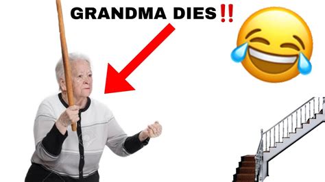 Pushing My Grandma Down The Stairs Prank Not Clickbait Emotional