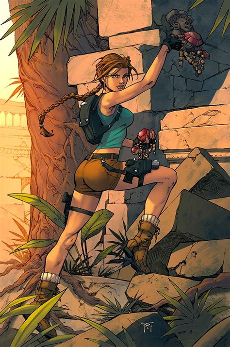 Lara Croft Color By Logicfun On DeviantArt Lara Croft Tomb Raider Lara Croft Lara