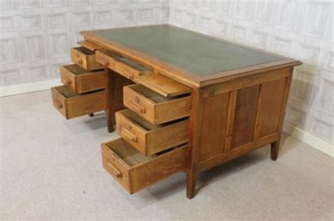 1930s Solid Oak Office Desk 256176 Uk