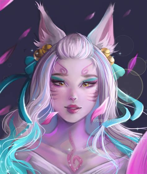 My Painting Of Spirit Blossom Ahri In Her Ult Form Love Her So So Much