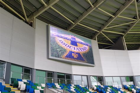 A fly around video showing the proposed development of the new national football stadium at windsor park, belfast. Windsor Park stadium opts for Absen LED