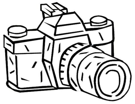 Camera Coloring Book Coloring Pages