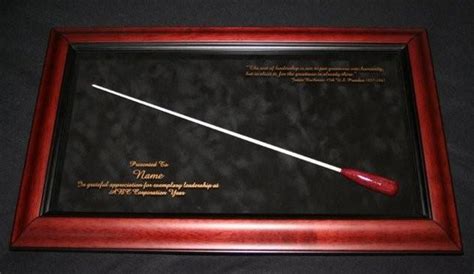 4.70 x 4.30 x 2.65 inches. Conductor/Music Directors Framed Baton Award