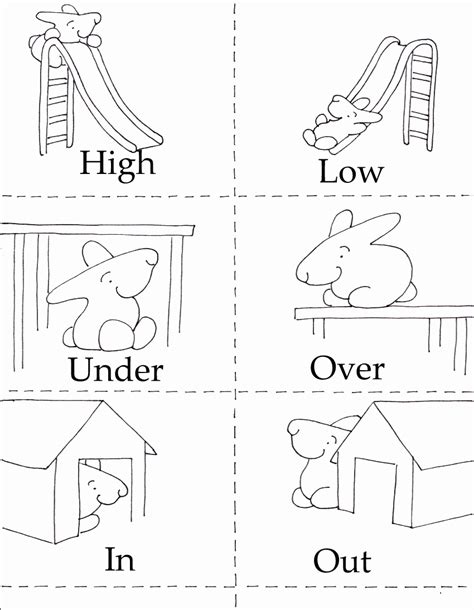 Opposites Coloring Page Coloring Nation