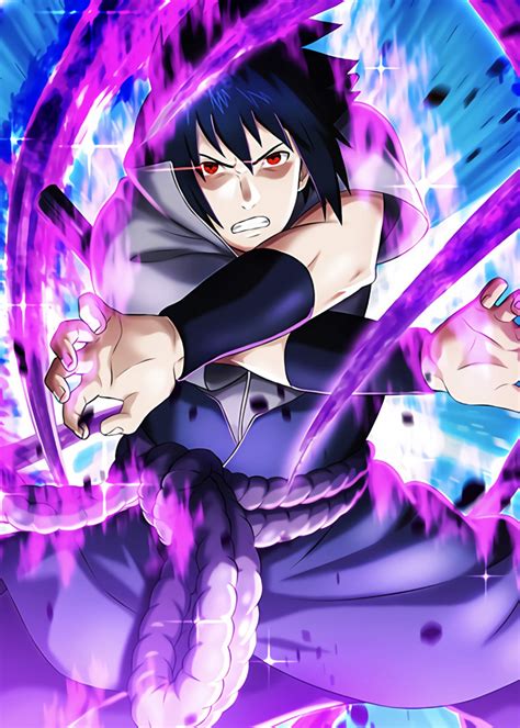 Sasuke Ochiha Poster By Onepiecetreasure Displate Naruto Uzumaki