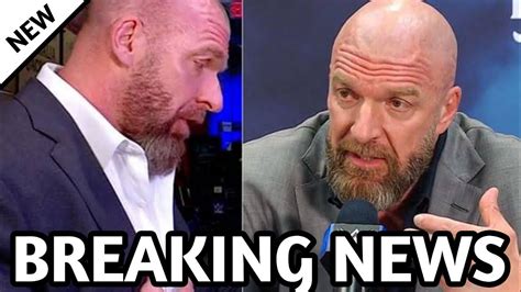 Big Sad😭News !! Heart-Wrenching Revelation: Triple H Shakes WWE