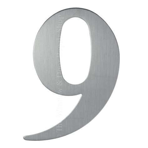 Since the numbers and letters are mounted away from. 3" inch 76mm Self Adhesive Brushed Satin Stainless Steel ...