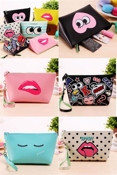 [visit To Buy] Hot Selling Beautician Cosmetic Bag 2016 Fashion Cute Cosmetic Makeup Bag Purse