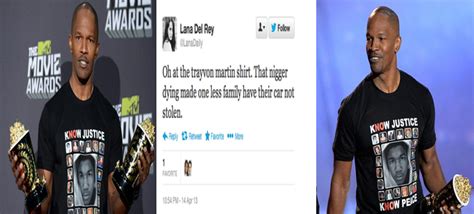 Racist Tweeters Attack Jamie Foxx For Wearing Trayvon Shirt Black