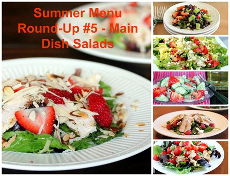 Use whatever grilled meat, vegetables, and greens you like. Summer Menu Round-Up #5 - Main Dish Salads - Lisa's Dinnertime Dish for Great Recipes!